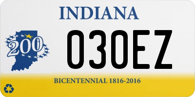 IN license plate 030EZ