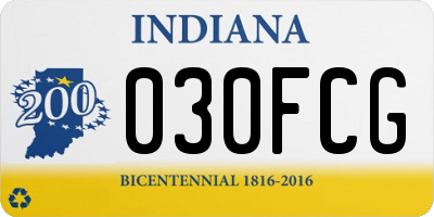 IN license plate 030FCG