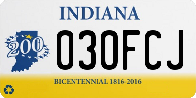 IN license plate 030FCJ