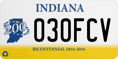 IN license plate 030FCV