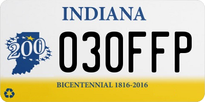 IN license plate 030FFP