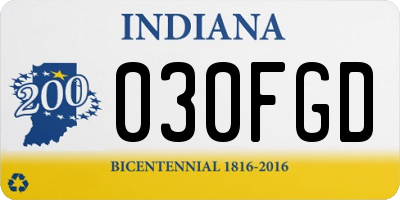 IN license plate 030FGD