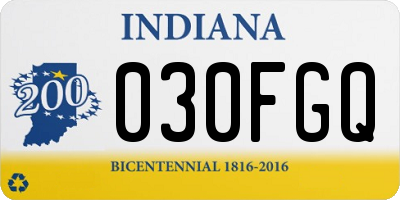 IN license plate 030FGQ
