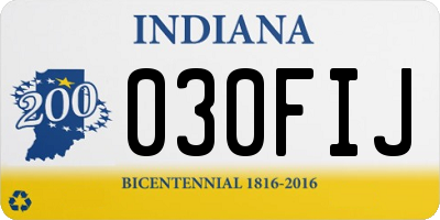 IN license plate 030FIJ