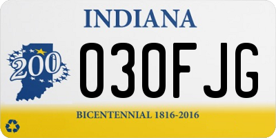 IN license plate 030FJG