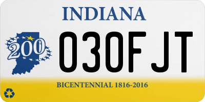 IN license plate 030FJT