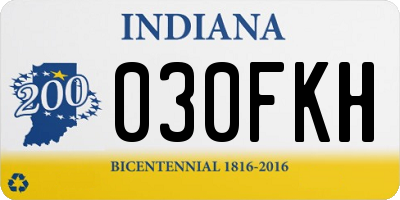 IN license plate 030FKH