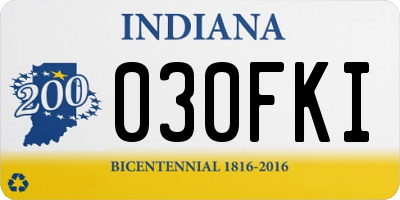 IN license plate 030FKI