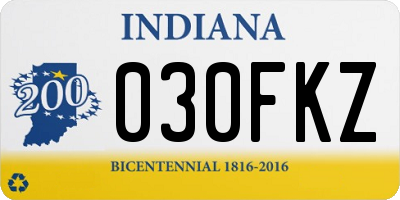 IN license plate 030FKZ