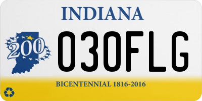 IN license plate 030FLG
