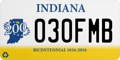 IN license plate 030FMB