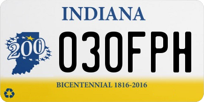 IN license plate 030FPH