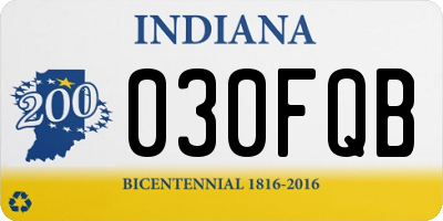 IN license plate 030FQB