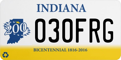 IN license plate 030FRG