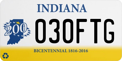 IN license plate 030FTG