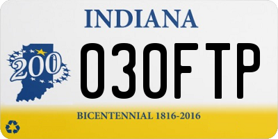 IN license plate 030FTP