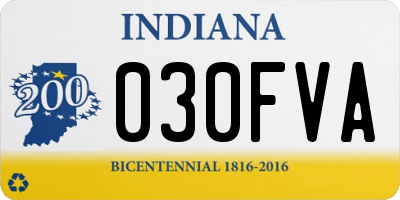 IN license plate 030FVA