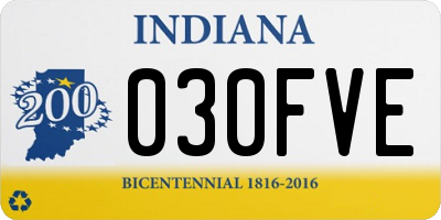 IN license plate 030FVE