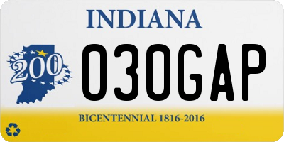 IN license plate 030GAP
