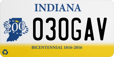IN license plate 030GAV