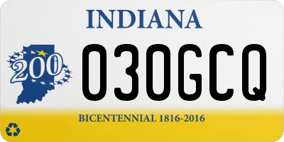 IN license plate 030GCQ