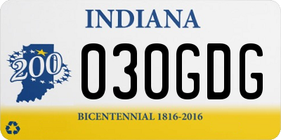 IN license plate 030GDG