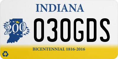 IN license plate 030GDS