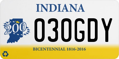 IN license plate 030GDY