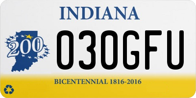 IN license plate 030GFU