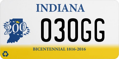 IN license plate 030GG