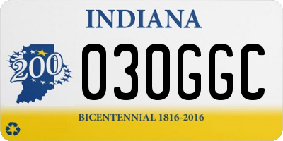 IN license plate 030GGC
