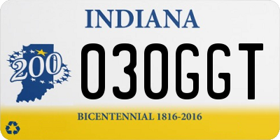 IN license plate 030GGT