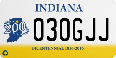 IN license plate 030GJJ