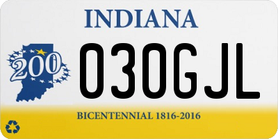 IN license plate 030GJL