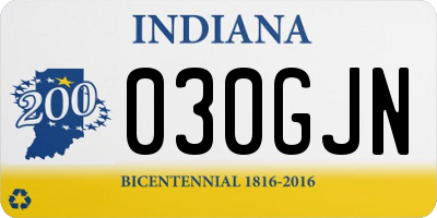 IN license plate 030GJN