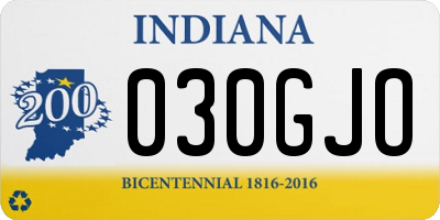 IN license plate 030GJO