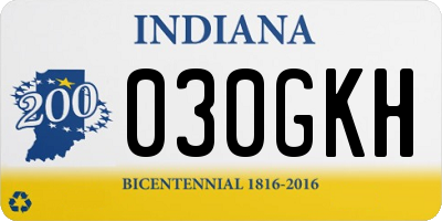 IN license plate 030GKH