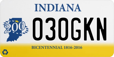 IN license plate 030GKN