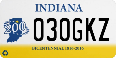 IN license plate 030GKZ