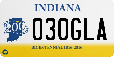 IN license plate 030GLA