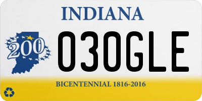 IN license plate 030GLE