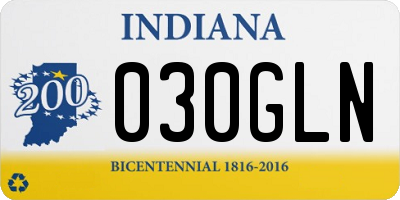 IN license plate 030GLN