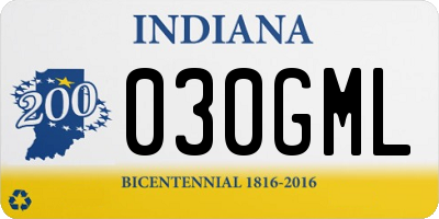 IN license plate 030GML