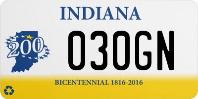 IN license plate 030GN