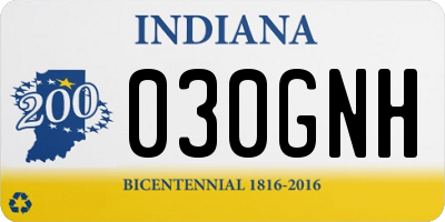 IN license plate 030GNH