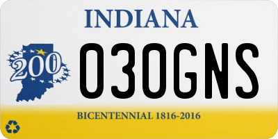 IN license plate 030GNS