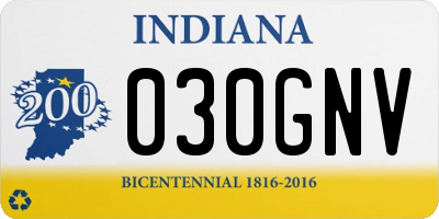 IN license plate 030GNV