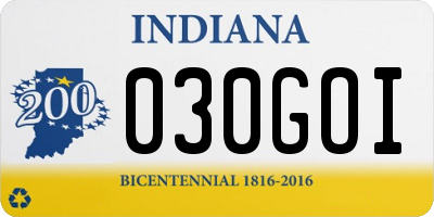 IN license plate 030GOI
