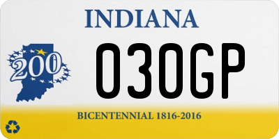 IN license plate 030GP