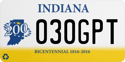 IN license plate 030GPT